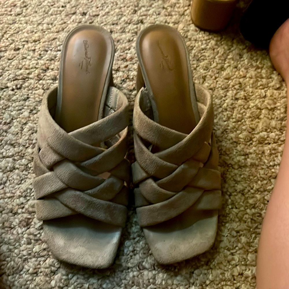 Suede heels